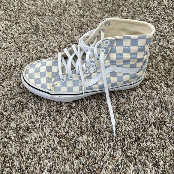 Blue and white checkered vans women size 7 1/2 - Picture 6 of 6